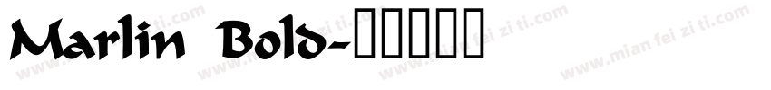 Marlin Bold字体转换